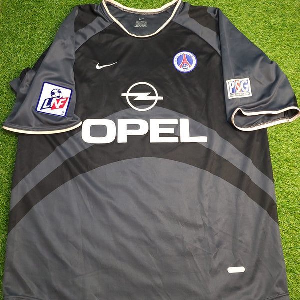 Ronaldinho PSG Paris Saint Germain 2001 2002 DEBUT SEASON Third Soccer Jersey Shirt XL Nike