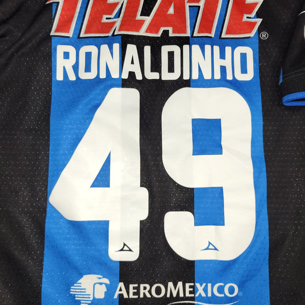 Ronaldinho Queretaro Pirma PLAYER ISSUE 2014 2015 Home Soccer Jersey Shirt L PIRMA