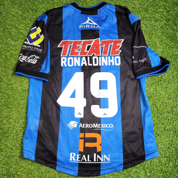 Ronaldinho Queretaro Pirma PLAYER ISSUE FINAL 2014 2015 Soccer Jersey Shirt M PIRMA