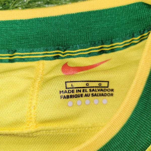 Ronaldo Brazil 1998 WORLD CUP Nike Home Soccer Jersey Shirt L Nike