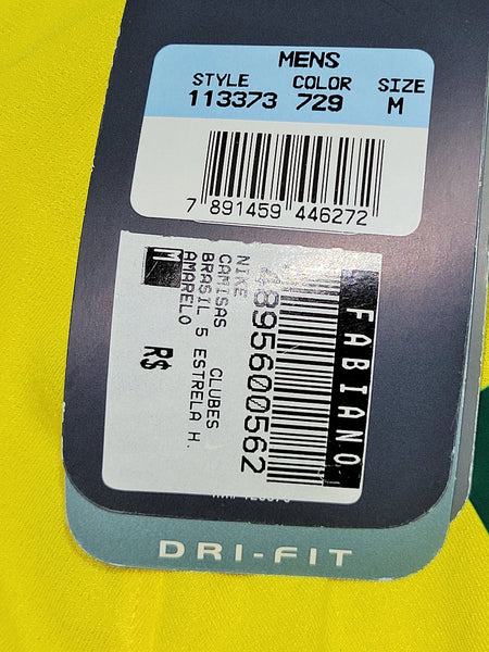 Ronaldo Brazil 2002 WORLD CUP Soccer Home Jersey Shirt BNWT M SKU# 113373-729 Nike