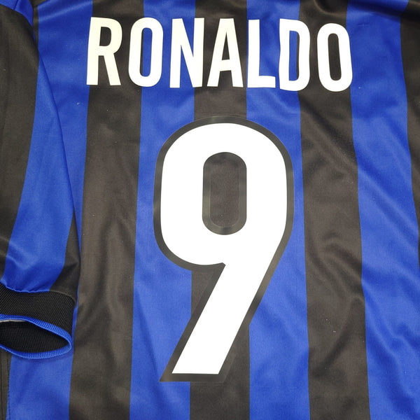 Ronaldo Inter Milan 1998 1999 UEFA Home Soccer Jersey Shirt XL Nike