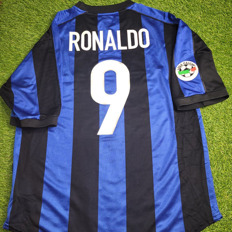 Ronaldo Inter Milan 1999 2000 Soccer Jersey Shirt L Nike