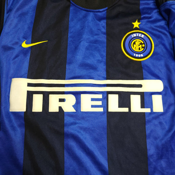 Ronaldo Inter Milan 2000 2001 Home Soccer Jersey Shirt L Nike