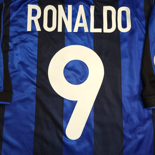 Ronaldo Inter Milan 2000 2001 Home Soccer Jersey Shirt XL Nike