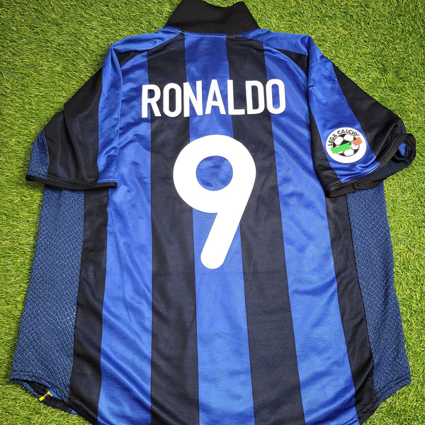 Ronaldo Inter Milan 2001 2002 Home Soccer Jersey Shirt XL Nike