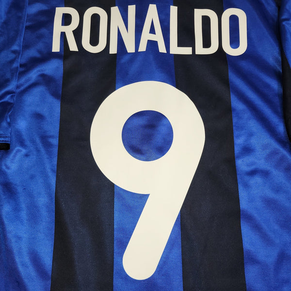 Ronaldo Inter Milan 2001 2002 Home Soccer Jersey Shirt XL Nike