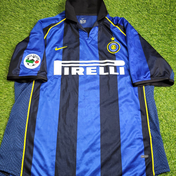 Ronaldo Inter Milan 2001 2002 Soccer Jersey Shirt L Nike