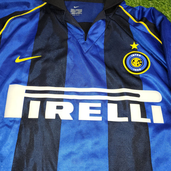 Ronaldo Inter Milan 2001 2002 Soccer Jersey Shirt L Nike