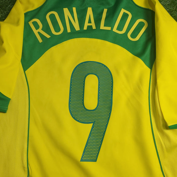 Ronaldo Nike Brazil 2004 Home Soccer Jersey Shirt L Nike