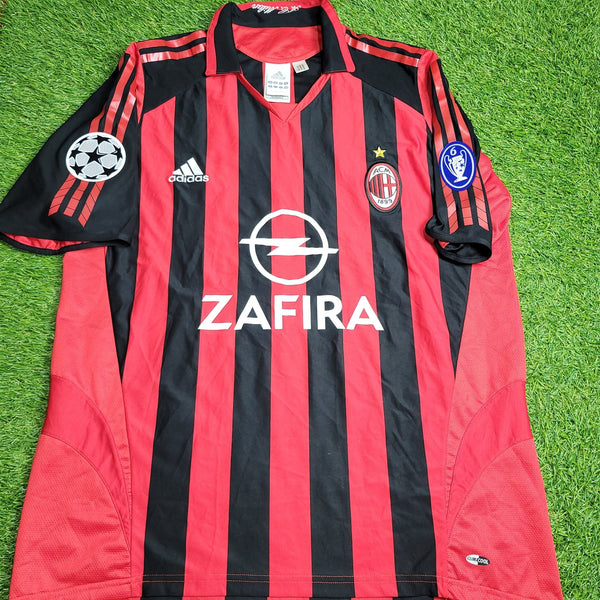 Shevchenko AC Milan 2005 2006 UEFA Soccer Jersey Shirt L SKU# 109965 Adidas