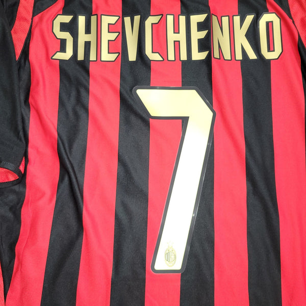 Shevchenko AC Milan 2005 2006 UEFA Soccer Jersey Shirt L SKU# 109965 Adidas