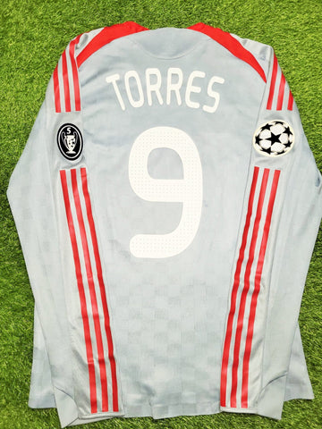 Torres Liverpool 2008 2009 PLAYER ISSUE Away Soccer Jersey Shirt M SKU# 573996 Adidas