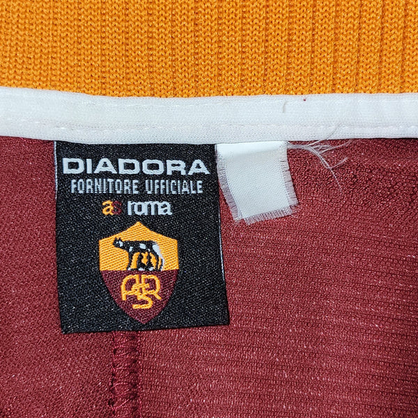 Totti As Roma Diadora 1999 2000 Home Soccer Jersey Shirt L Diadora