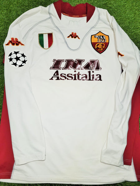 Totti As Roma Kappa 2001 2002 Away UEFA Soccer Jersey Shirt XXL kappa