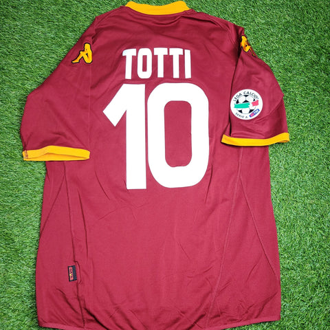 Totti As Roma Kappa 2007 2008 Soccer Jersey Shirt XL kappa