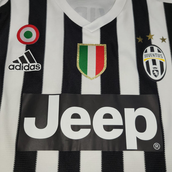 Vidal Juventus 2015 2016 PLAYER ISSUE Home Soccer Jersey Shirt L SKU# S12864 Adidas