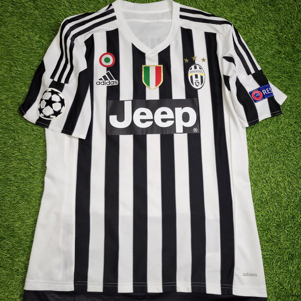 Vidal Juventus 2015 2016 PLAYER ISSUE Home Soccer Jersey Shirt L SKU# S12864 Adidas