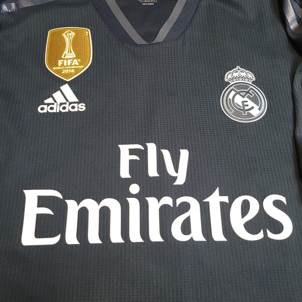 Vinicius Jr. Real Madrid 2018 2019 Away DEBUT PLAYER ISSUE Soccer Jersey Shirt L SKU# CY6329 foreversoccerjerseys