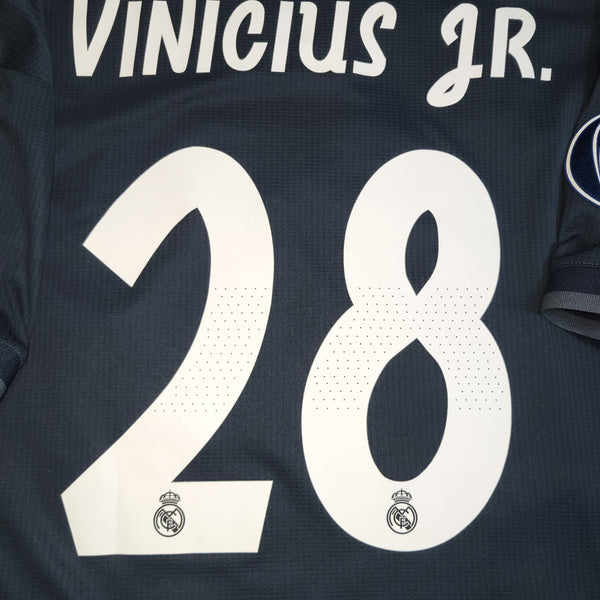 Vinicius Jr. Real Madrid 2018 2019 Away DEBUT PLAYER ISSUE Soccer Jersey Shirt L SKU# CY6329 foreversoccerjerseys