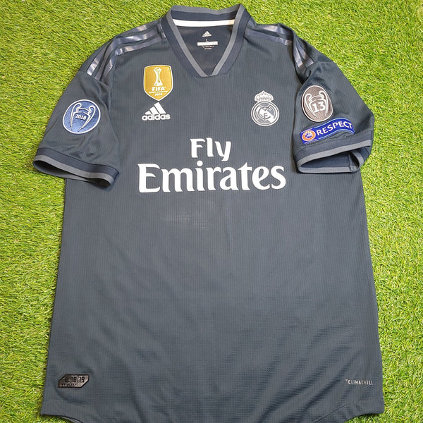 Vinicius Jr. Real Madrid 2018 2019 Away DEBUT PLAYER ISSUE Soccer Jersey Shirt L SKU# CY6329 foreversoccerjerseys