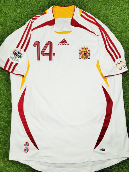 Xabi Alonso Spain 2006 WORLD CUP Away Jersey Shirt M SKU# 074088 Adidas