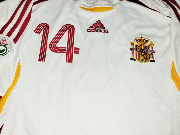 Xabi Alonso Spain 2006 WORLD CUP Away Jersey Shirt M SKU# 074088 Adidas