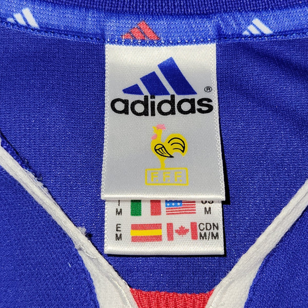 Zidane France 2000 EURO CUP Home Soccer Jersey M SKU# 647194 Adidas