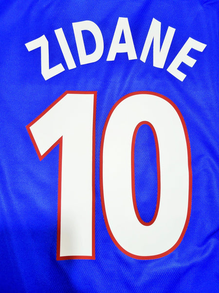 Zidane France 2000 EURO CUP Home Soccer Jersey M SKU# 647194 Adidas