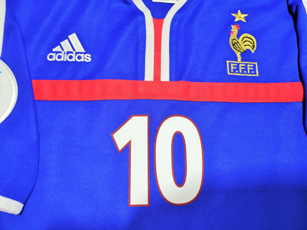 Zidane France 2000 EURO CUP Home Soccer Jersey M SKU# 647194 Adidas