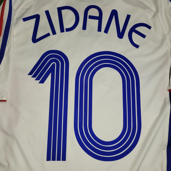 Zidane France 2006 WORLD CUP FINAL Soccer Jersey Shirt M SKU# 740125 Adidas