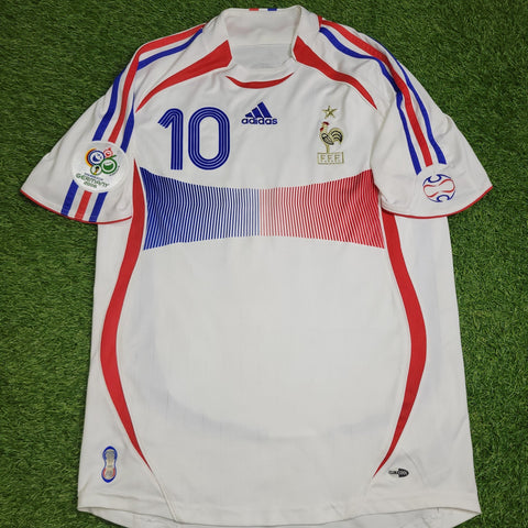 Zidane France 2006 WORLD CUP FINAL Soccer Jersey Shirt M SKU# 740125 Adidas