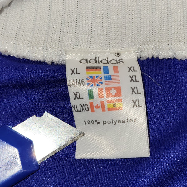 Zidane France Adidas 1996 EURO CUP Soccer Jersey Shirt XL Adidas