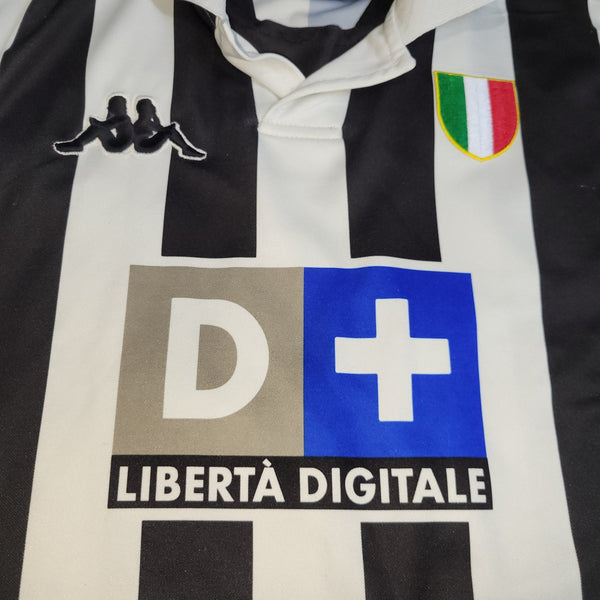 Zidane Juventus 1998 1999 Home Long Sleeve Kappa Soccer Jersey Shirt L kappa