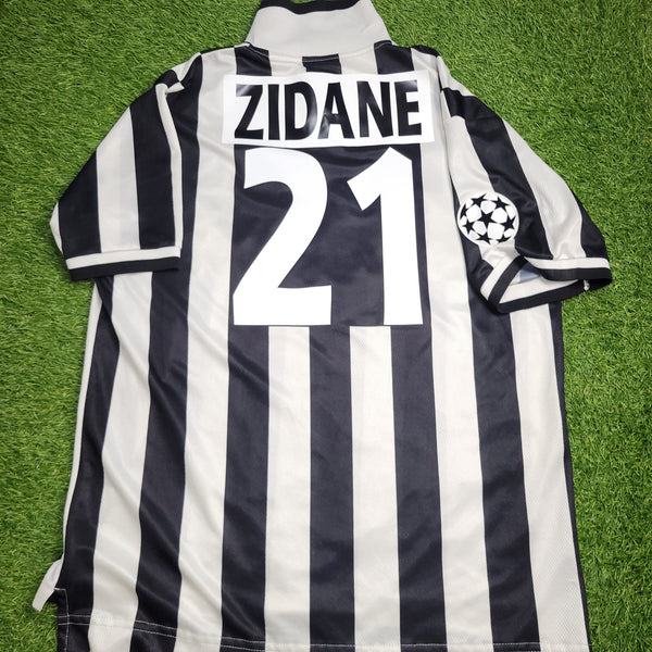 Zidane Juventus Kappa 1996 1997 DEBUT UEFA Soccer Jersey Shirt XL kappa