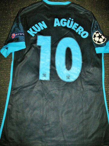 Prestatie Groen Briljant Aguero Manchester City 2015 2016 PLAYER ISSUE Jersey Shirt Camiseta L –  foreversoccerjerseys