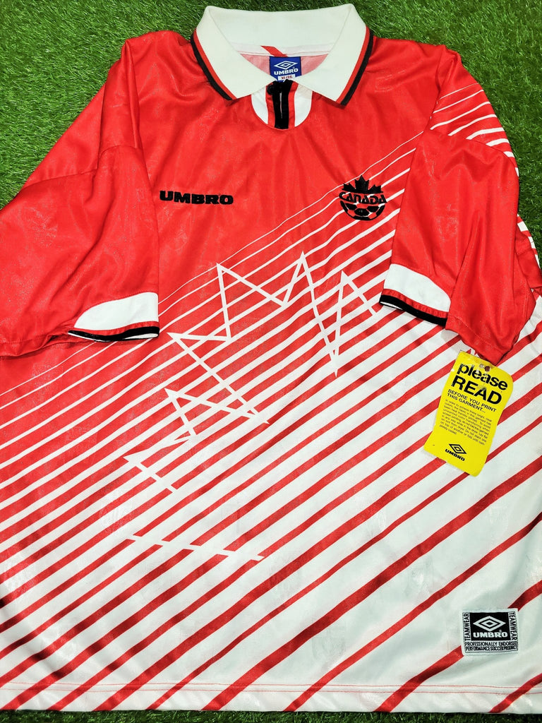 Canada Umbro 1996 Home Soccer Jersey Shirt Camiseta BNWT XL