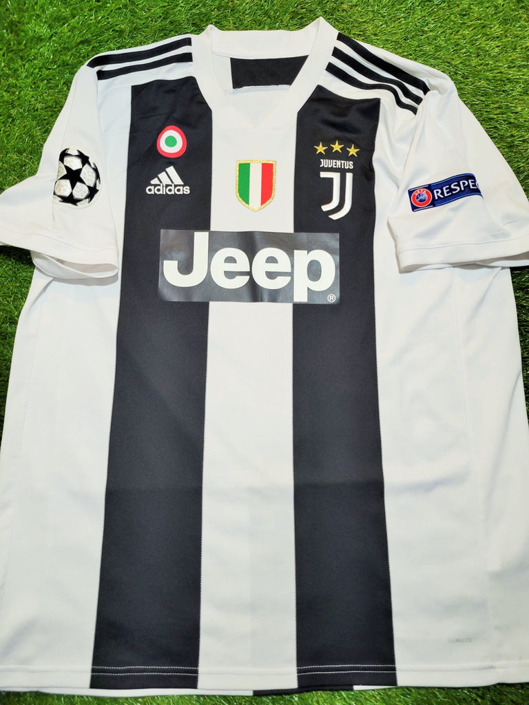 desencadenar Contracción Nuclear Cristiano Ronaldo Juventus 2018 2019 DEBUT UEFA Jersey Camiseta Shirt –  foreversoccerjerseys