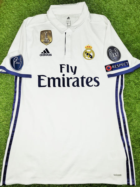 Cristiano Ronaldo Real Madrid 2016 2017 UEFA Home PLAYER ISSUE Jersey ...