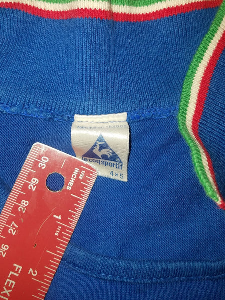 Italy Le Coq Sportif 1982 World Cup Jersey Shirt Trikot Camiseta M foreversoccerjerseys