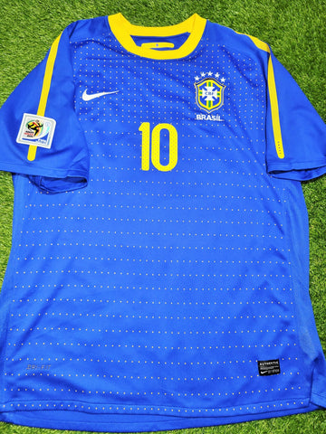 Kaka Brazil 2010 WORLD CUP Away Nike Soccer Jersey Shirt Camiseta XL SKU#  369251-493