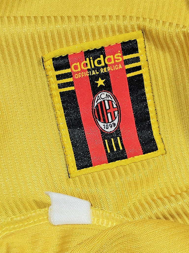 AC Milan Adidas 1999 2000 Fourth Gold CENTENARY Jersey Shirt M foreversoccerjerseys