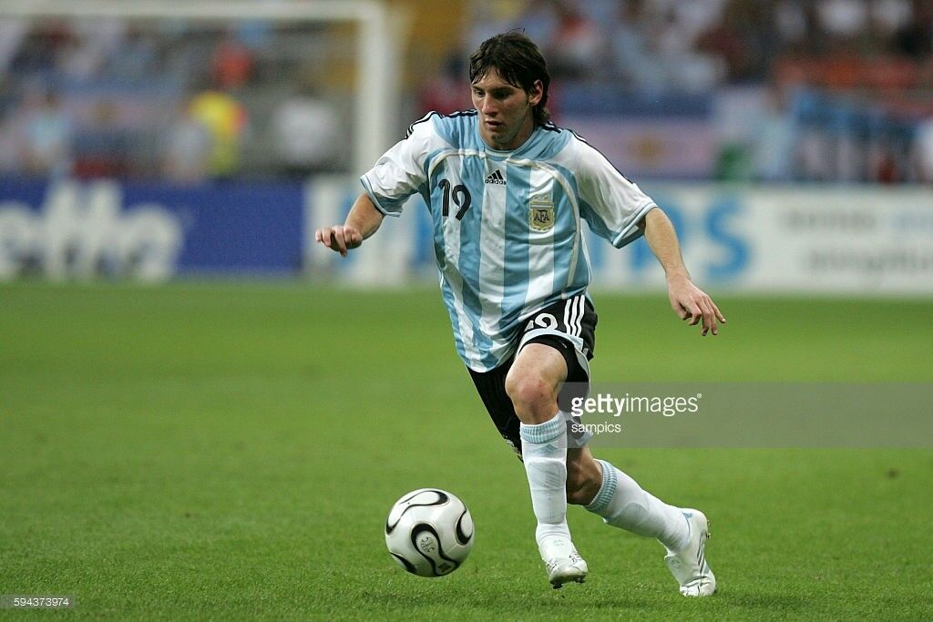 Messi Argentina 2006 World Cup PLAYER ISSUE FORMOTION Jersey Camiseta L