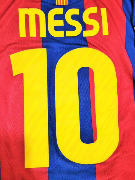 Messi Barcelona 2010 2011 Home Soccer Jersey Shirt S SKU# 382354-488 Nike