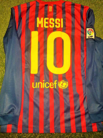 Messi Barcelona 2011 2012 Away Black Soccer Jersey Shirt M SKU# 419880 –  foreversoccerjerseys