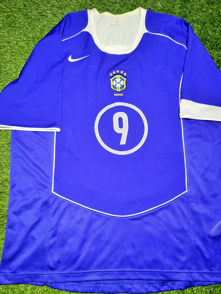 Ronaldo Nike Brazil 2004 Away Soccer Jersey Shirt L – foreversoccerjerseys