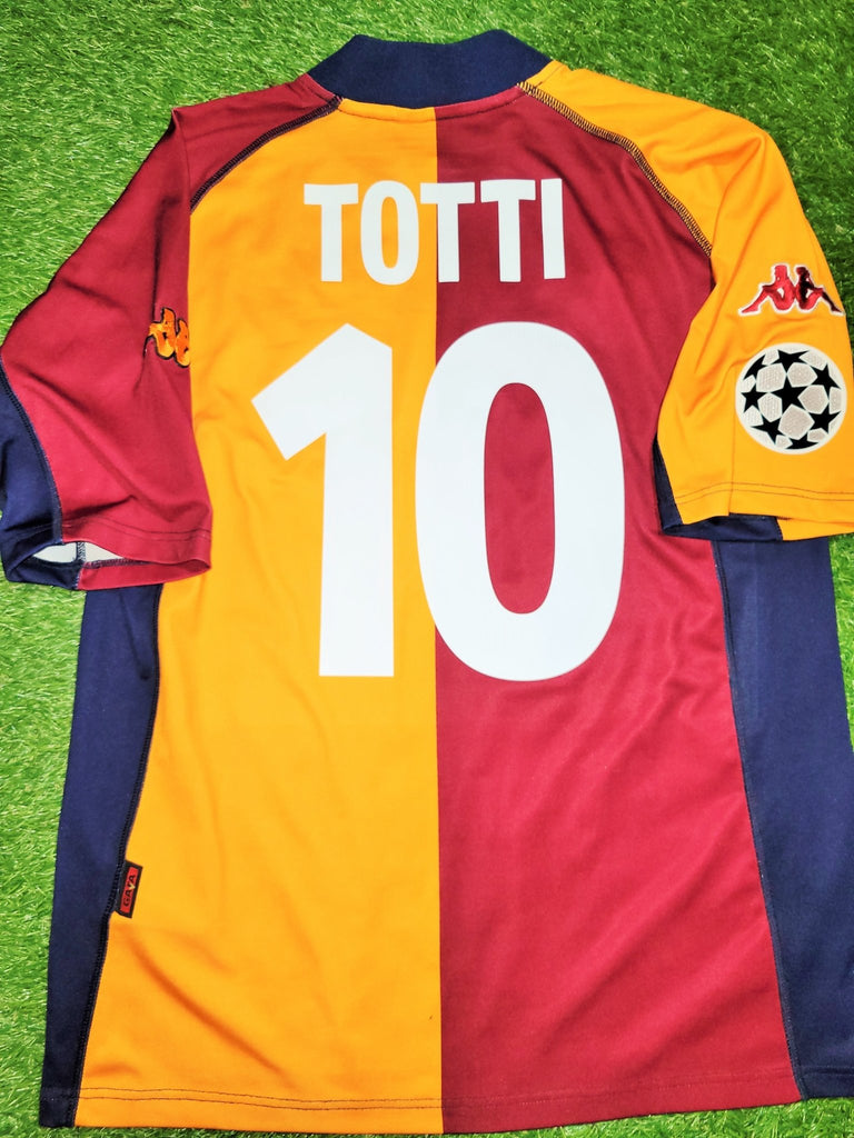 Totti As Roma Kappa 2001 2002 Third European UEFA Soccer Jersey Shirt –  foreversoccerjerseys