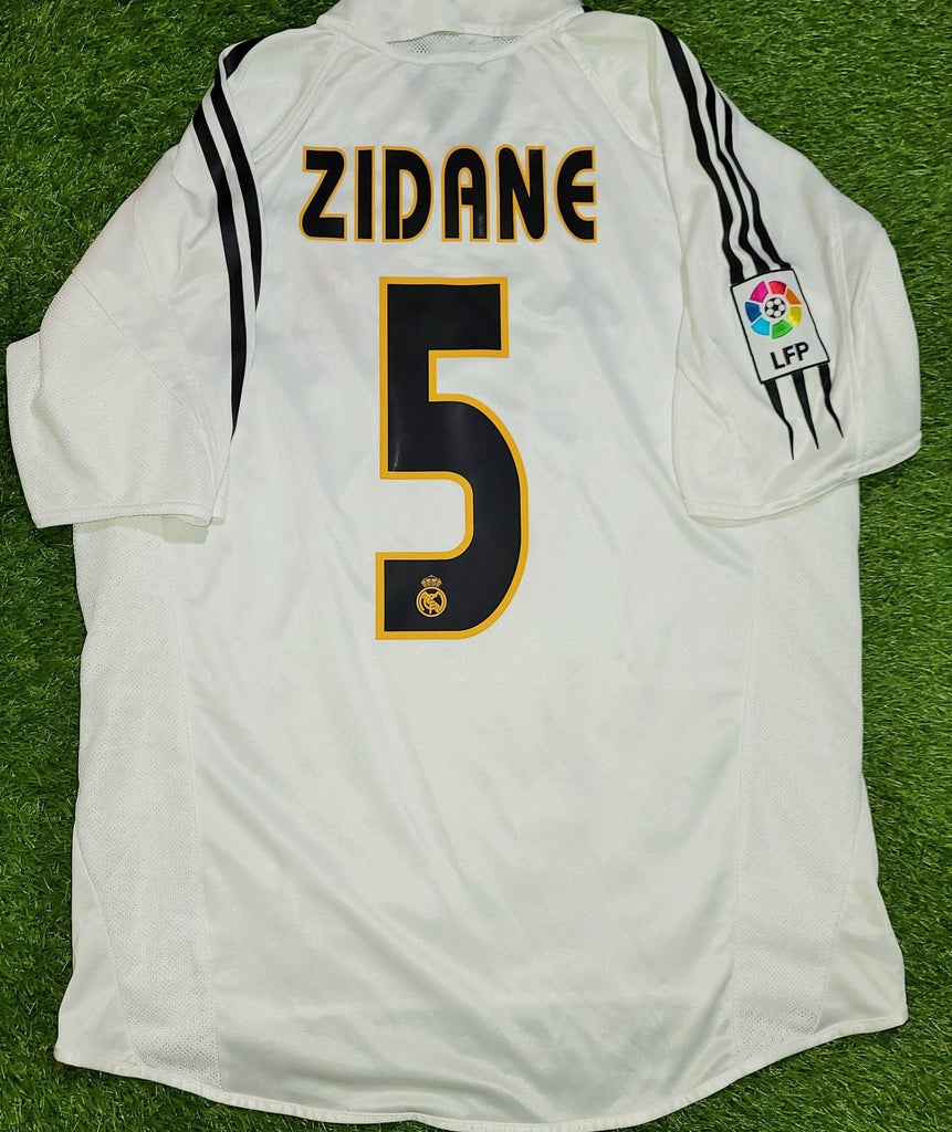 Armonioso extraño Sentirse mal Zidane Real Madrid Adidas Home 2004 2005 Jersey Camiseta Shirt M SKU# –  foreversoccerjerseys